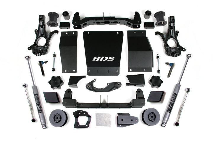 BDS Suspension 4.5 Inch Lift Kit Chevy/GMC Avalanche, Suburban, Tahoe, or Yukon 1500 2015-2020 4WD - NX2 Nitro Series / Cast Steel