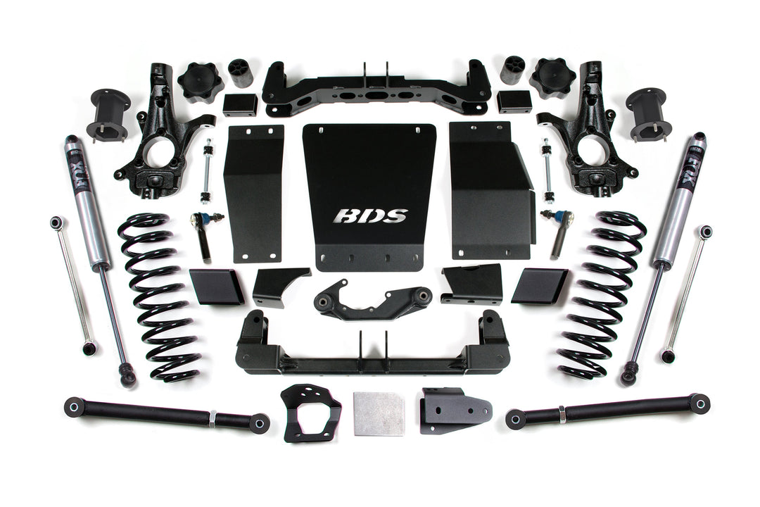 BDS Suspension 6.5 Inch Lift Kit Chevy/GMC Avalanche, Suburban, Tahoe, or Yukon 1500 2015-2020 4WD - FOX 2.0 Performance Series / Cast Steel