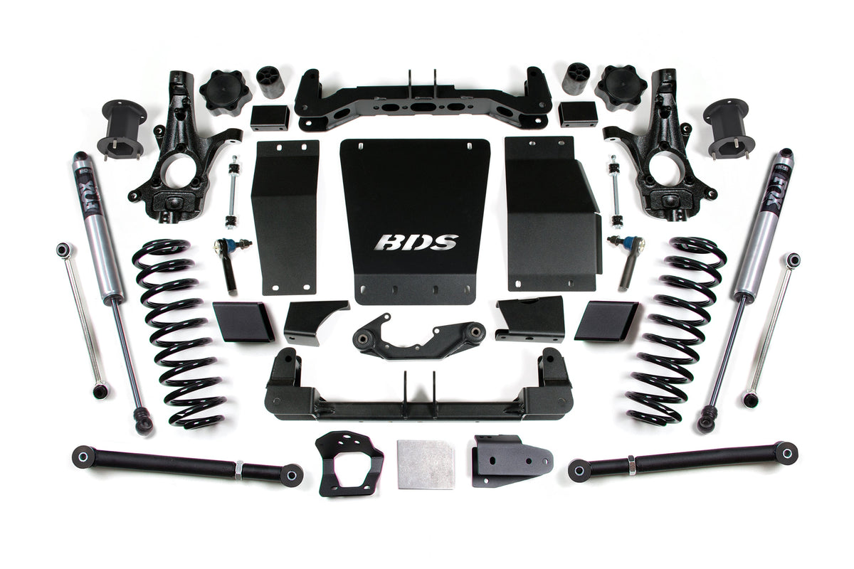 BDS Suspension 6.5 Inch Lift Kit Chevy/GMC Avalanche, Suburban, Tahoe, or Yukon 1500 2015-2020 4WD - FOX 2.0 Performance Series / Cast Steel