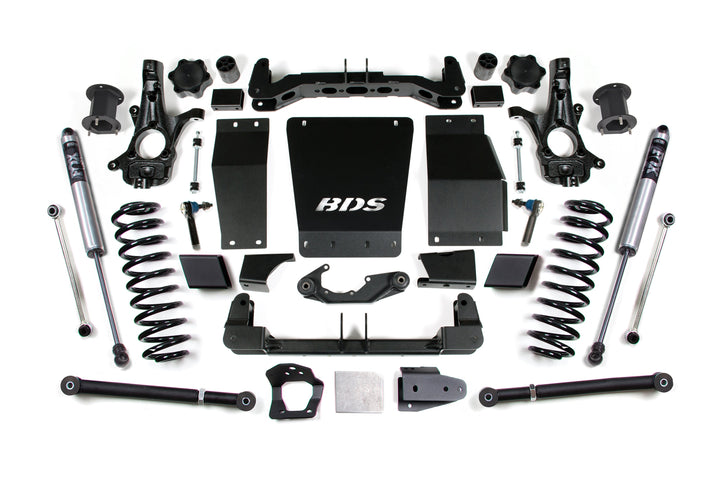 BDS Suspension 6.5 Inch Lift Kit Chevy/GMC Avalanche, Suburban, Tahoe, or Yukon 1500 2015-2020 4WD - FOX 2.0 Performance Series / Cast Steel