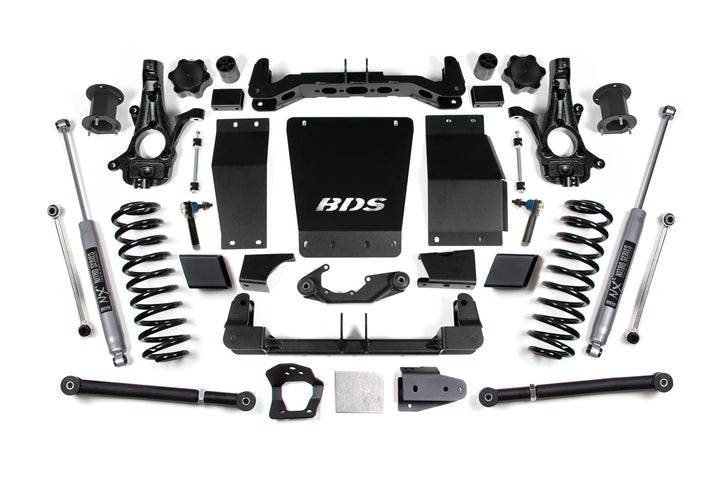 BDS Suspension 6.5 Inch Lift Kit Chevy/GMC Avalanche, Suburban, Tahoe, or Yukon 1500 2015-2020 4WD - NX2 Nitro Series / Cast Steel