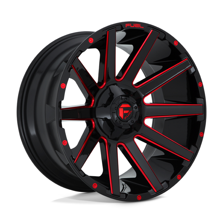 Fuel CONTRA GLOSS BLACK RED TINTED CLEAR