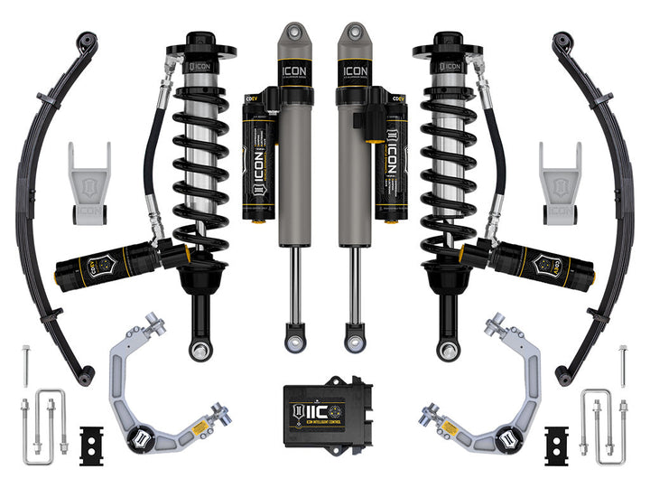 ICON Vehicle Dynamics 2021-2026 Ford F-150 Tremor, 2.5-3" Lift, Stage 5 Suspension System, Billet, w/ Leaf Packs