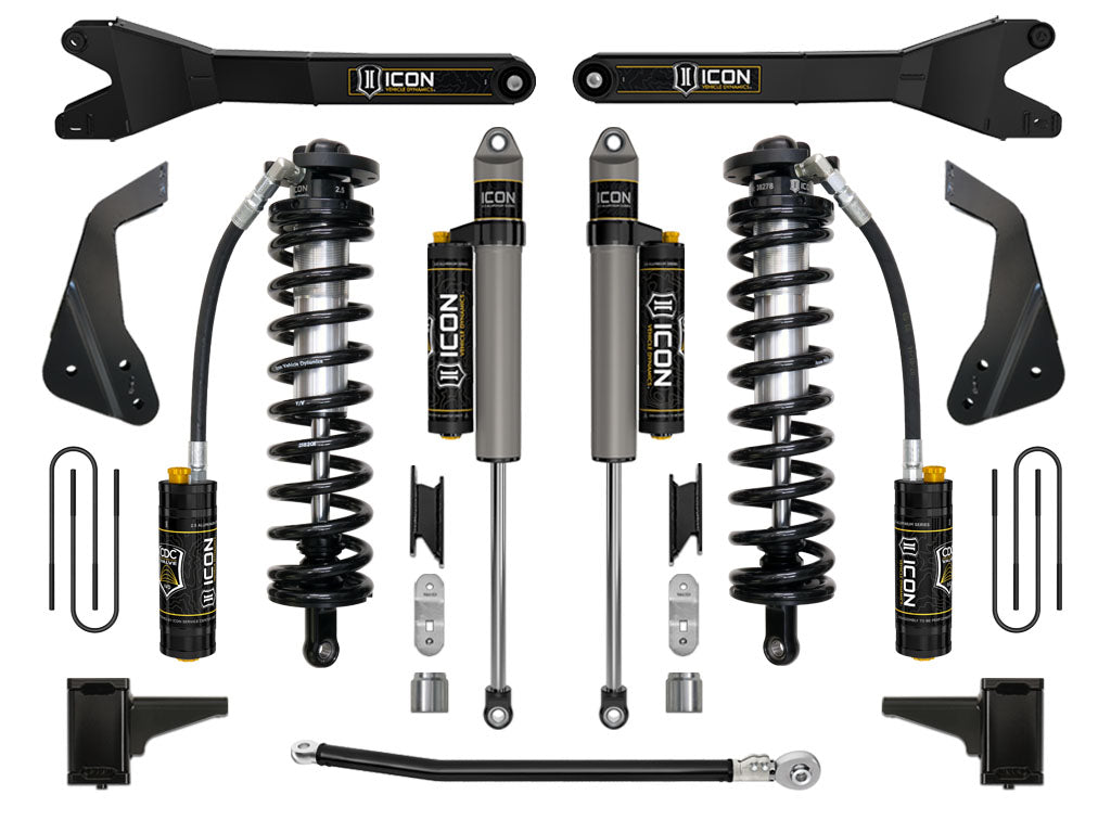 ICON Vehicle Dynamics 2008-10 Ford F250/F350 4-5.5" Lift Stage 4 Coilover Conversion w/Radius Arm