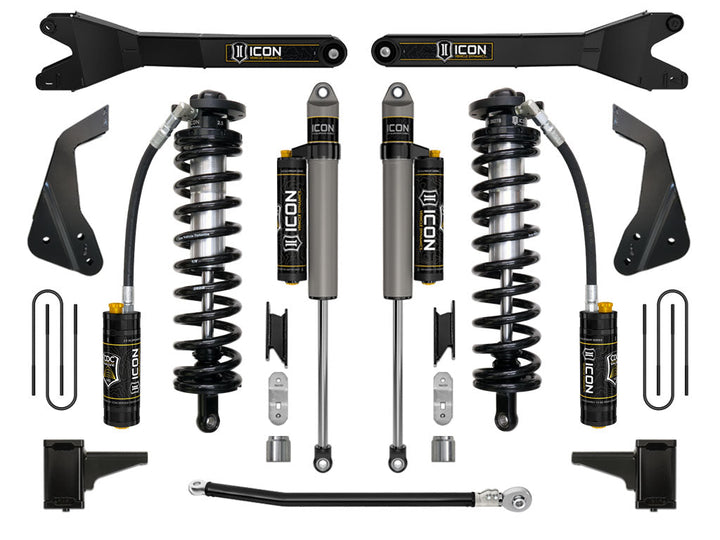 ICON Vehicle Dynamics 2008-10 Ford F250/F350 4-5.5" Lift Stage 4 Coilover Conversion w/Radius Arm