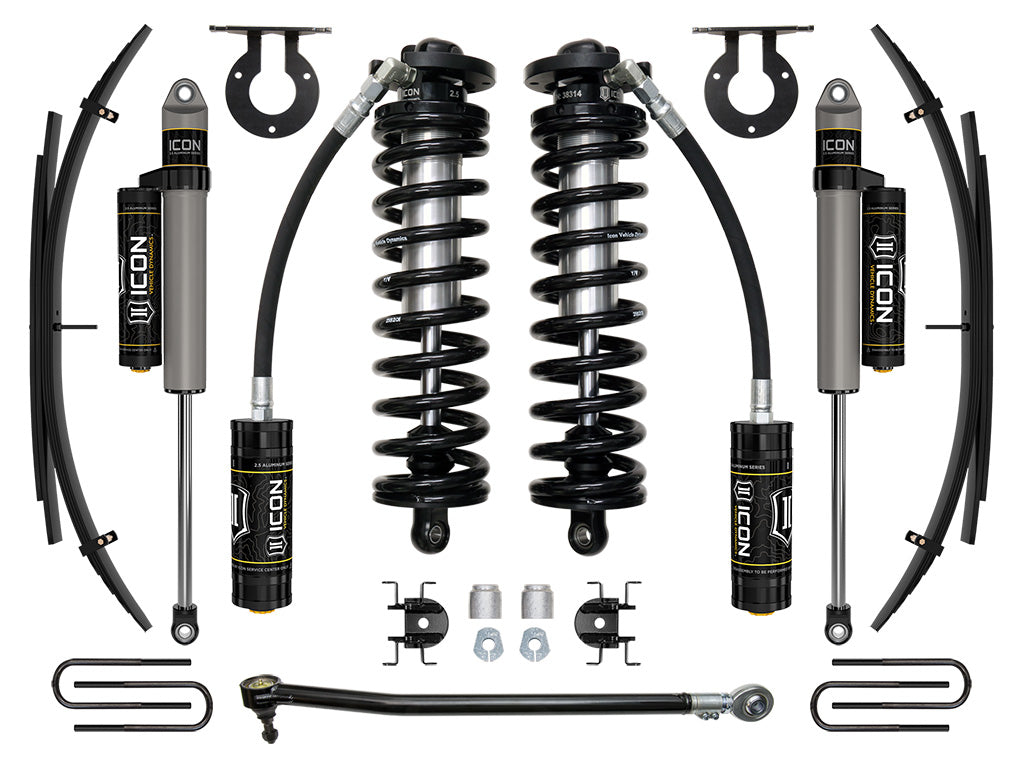 ICON Vehicle Dynamics 2017-2023 Ford F-250/F-350 Super Duty 4WD, 2.5-3" Lift, Stage 3 Coilover System w/ Expansion Packs