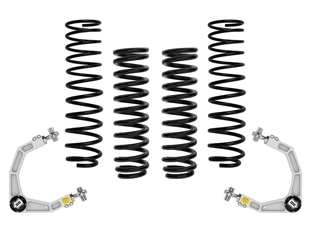 ICON Vehicle Dynamics 2021-2026 Ford F-150 Raptor, 2-2.25" Lift, Stage 2 Suspension System, Overland Rear Springs