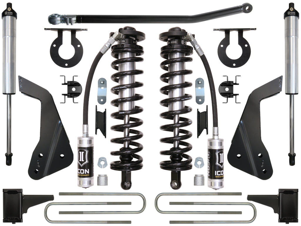 ICON Vehicle Dynamics 2008-2010 Ford F250/F350, 4-5.5" Lift, Stage 2 Coilover Conversion System
