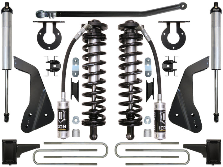 ICON Vehicle Dynamics 2008-2010 Ford F250/F350, 4-5.5" Lift, Stage 2 Coilover Conversion System