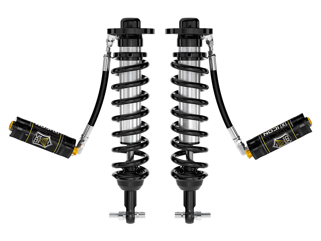 ICON Vehicle Dynamics 2021-2026 Ford F-150 2WD, 0-3" Lift, Front, V.S. 2.5 Series Coilovers, Remote Reservoir w/ CDCV, Pair