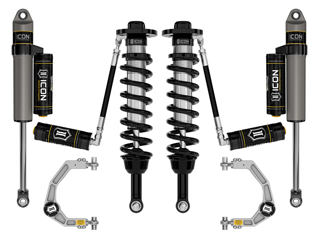 ICON Vehicle Dynamics 2021-2026 Ford F-150 4WD, 2.75-3.5" Lift, Stage 3 Suspension System, Billet