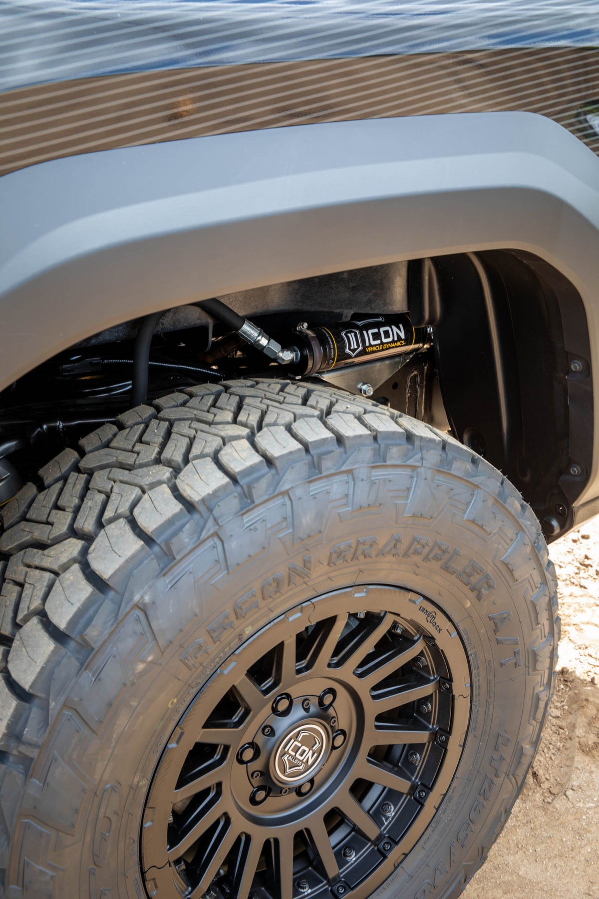 ICON Vehicle Dynamics 2024-2026 Toyota Tacoma 1.25-3" Lift, Stage 4 Suspension System, Tubular, Overland Rear Springs