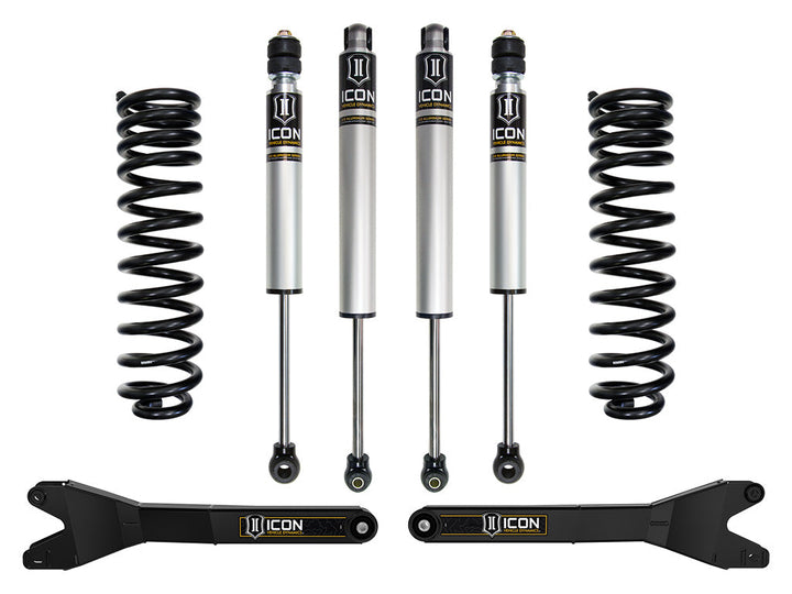ICON Vehicle Dynamics 2023-2026 Ford F-250/F-350/F-450 Super Duty 4WD, Diesel, 2.5" Lift, Stage 1 Suspension System w/ Radius Arms
