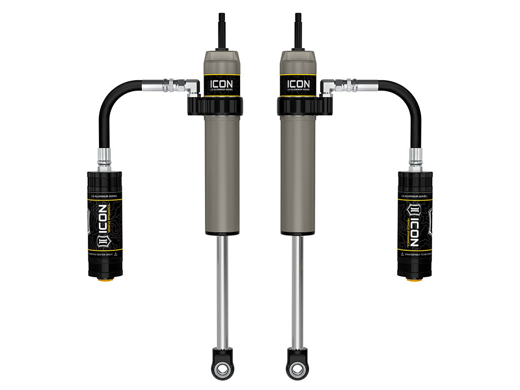 ICON Vehicle Dynamics 2005-2023 Toyota Tacoma, 2-4” Lift, Rear, V.S. 2.5 Aluminum Series Shock Absorbers, Remote Reservoir, Pair