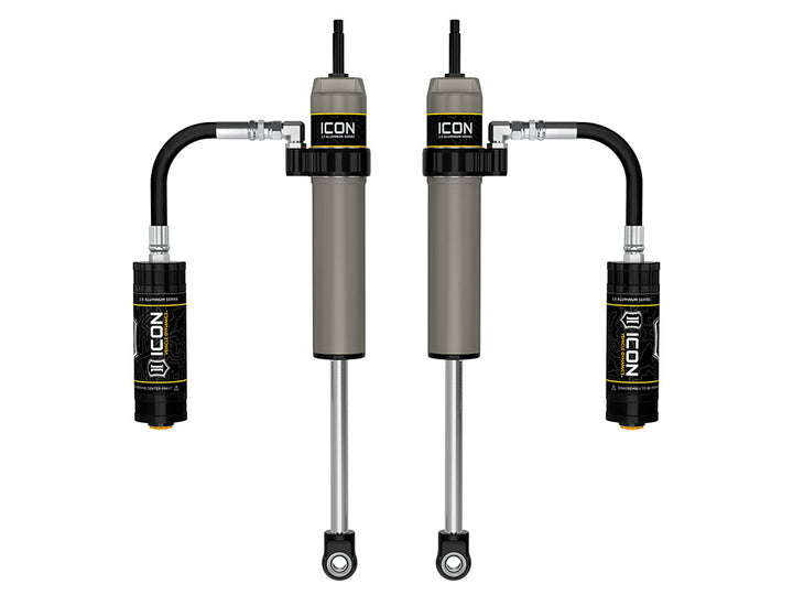 ICON Vehicle Dynamics 2005-2023 Toyota Tacoma, 2-4” Lift, Rear, V.S. 2.5 Aluminum Series Shock Absorbers, Remote Reservoir, Pair