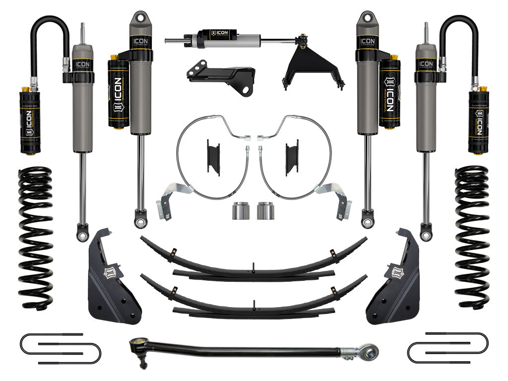 ICON Vehicle Dynamics 2023-2026 Ford F-250/F-350 Super Duty 4WD, Diesel, 4.5" Lift, Stage 5 Suspension System w/ Expansion Packs