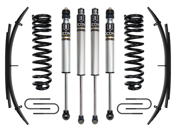 ICON Vehicle Dynamics 2008-2010 Ford F-250/F-350 Super Duty 4WD Diesel, 2.5" Lift, Stage 1 Suspension System w/ Expansion Packs