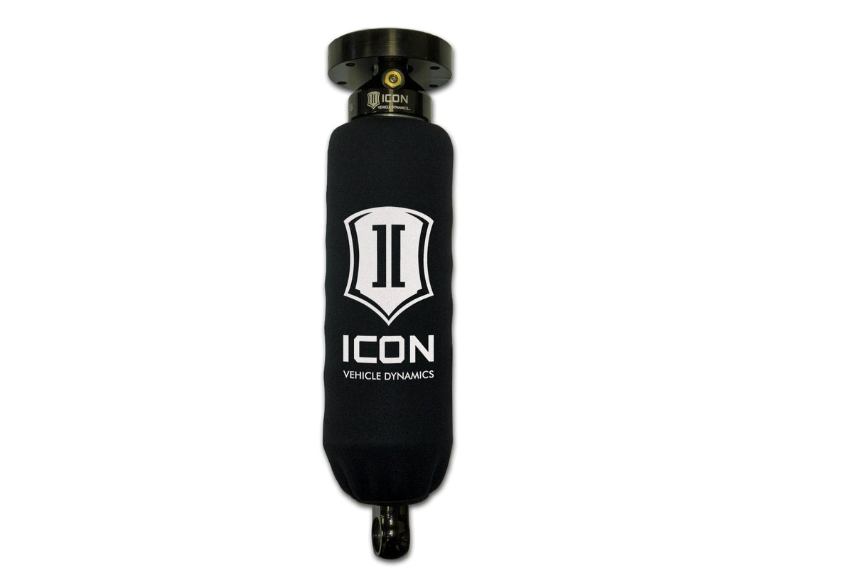 ICON Vehicle Dynamics 2.5 Series Coil Spring Wrap, Long (14.5”-15.5”), w/Stacked Logo, Pair