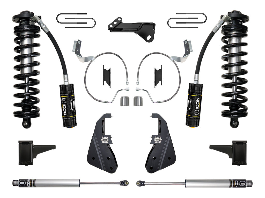 ICON Vehicle Dynamics 2023-2026 Ford F-250/F-350 Super Duty 4WD, 4-5.5" Lift, Stage 1 Coilover Conversion System
