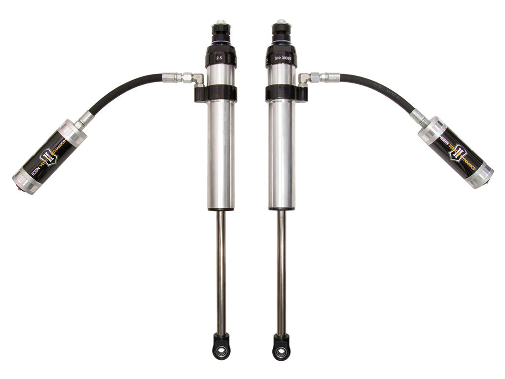 ICON Vehicle Dynamics 2007-18 Jeep JK Wrangler, 4.5" Lift, Front, 2.5 VS Remote Res Shocks, Pair