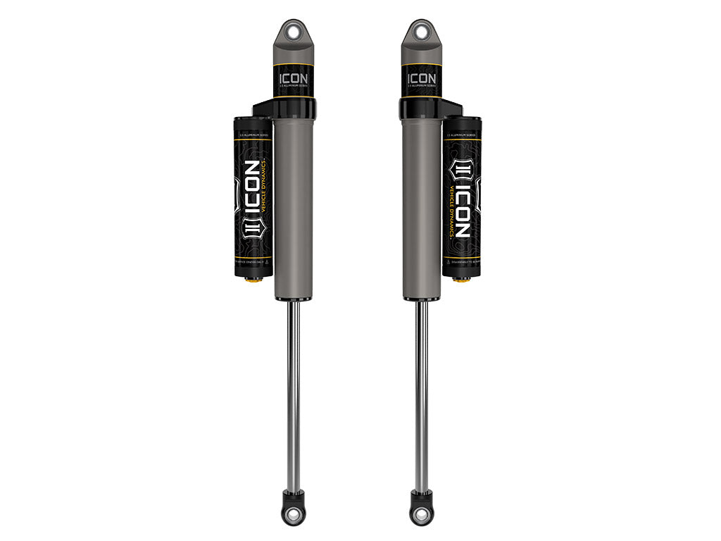 ICON Vehicle Dynamics 2018-2023 Jeep Wrangler JL, 2.5" Lift, Rear, V.S. 2.5 Aluminum Series Shock Absorbers, Piggyback Reservoir, Pair