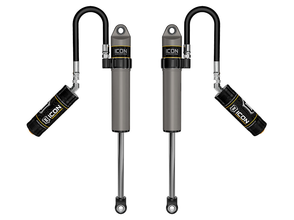 ICON Vehicle Dynamics 2020-2023 Jeep Gladiator, 2.5" Lift, Front, V.S. 2.5 Aluminum Series Shock Absorbers, Remote Reservoir, Pair