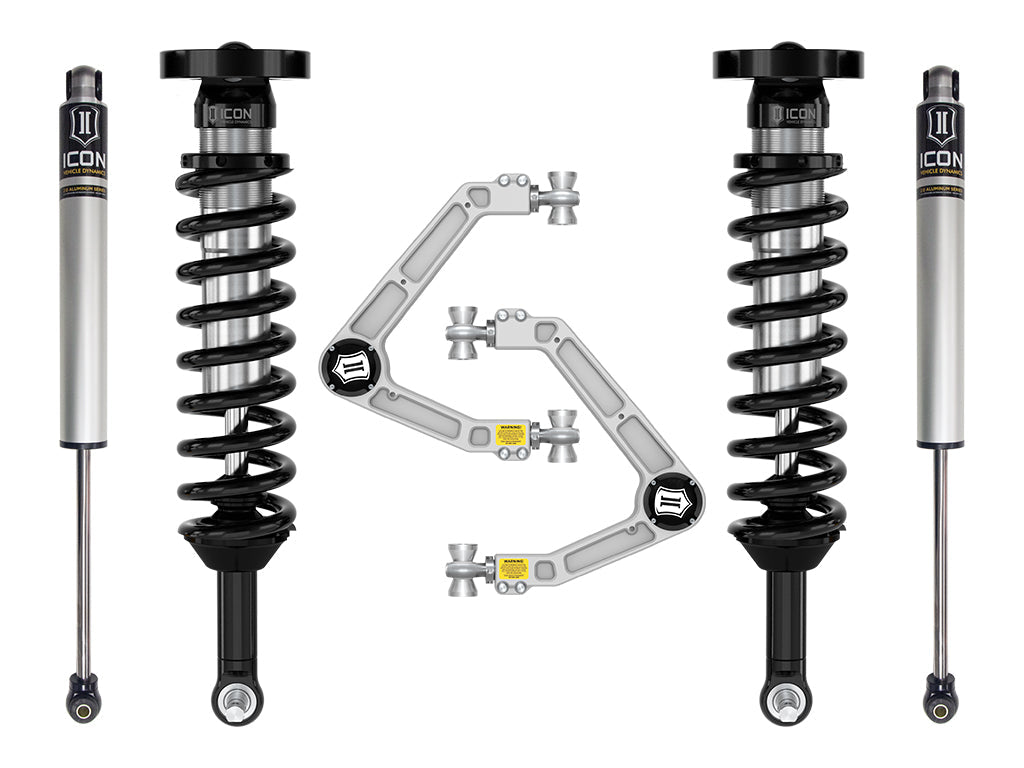 ICON Vehicle Dynamics 2023-2026 GMC Canyon AT4, Denali, & Elevation/Chevrolet Colorado Trail Boss, 1.75-2.5" Lift, Stage 2 Suspension System, Billet