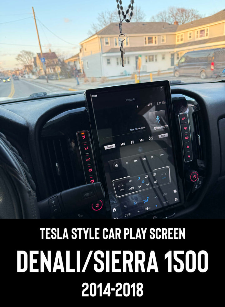 GMC Sierra &amp; Denali 1500 Tesla Style Screen 2014-2018