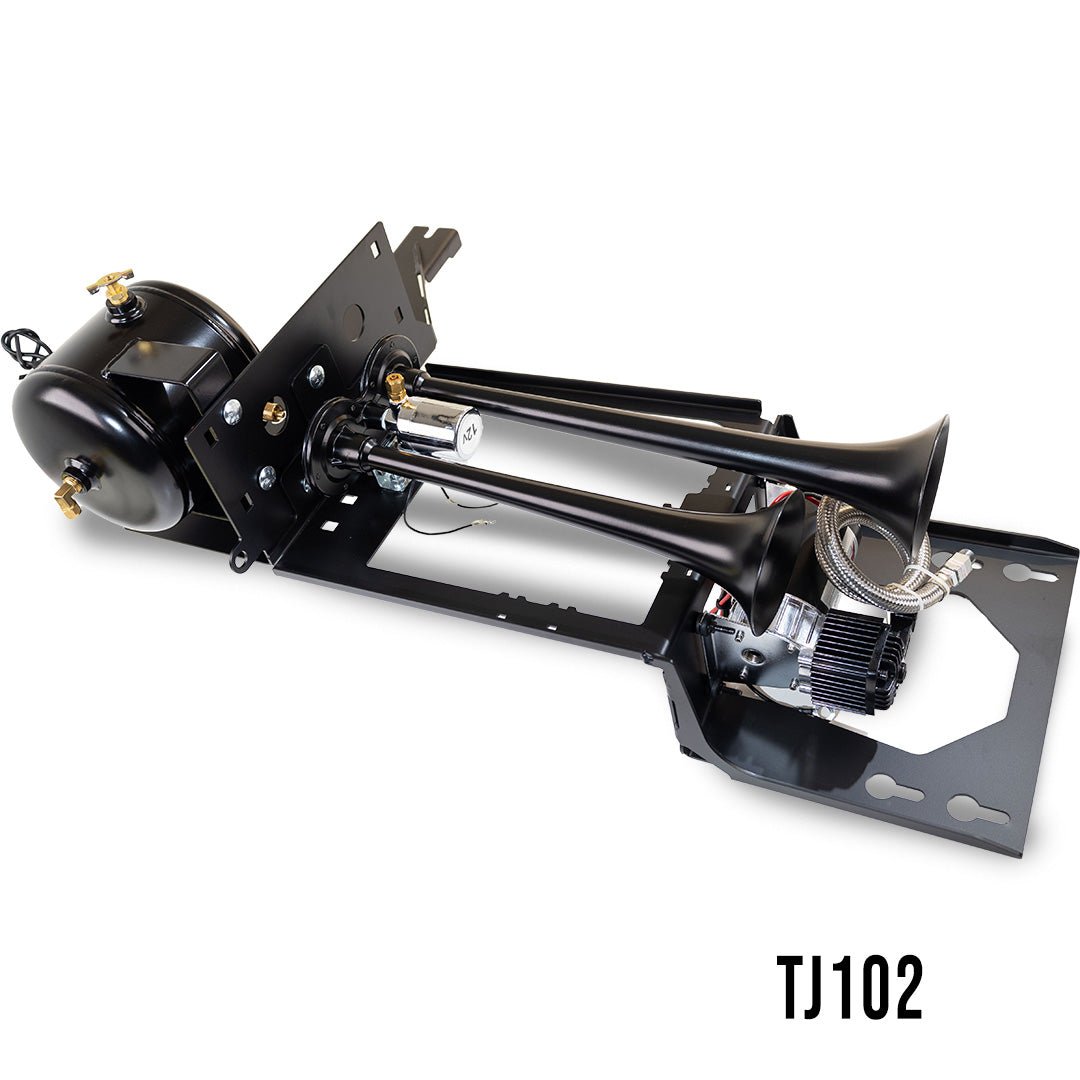 Kleinn Model 102 Dual Air Horn &amp; Onboard Air System - 1997-2006 Jeep Wrangler TJ/LJ - image 1