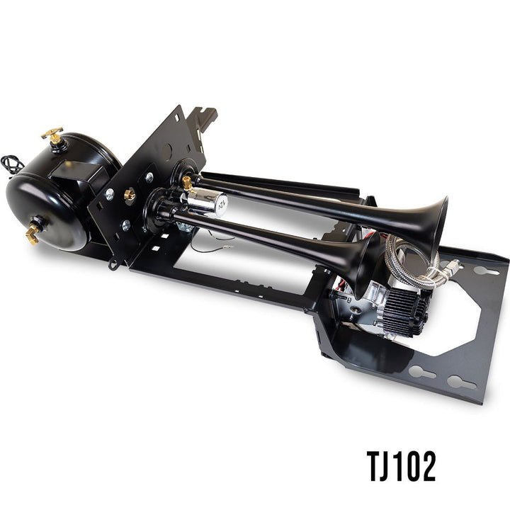 Kleinn Model 102 Dual Air Horn &amp; Onboard Air System - 1997-2006 Jeep Wrangler TJ/LJ - image 1