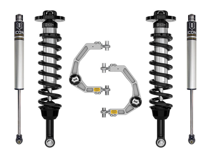 ICON Vehicle Dynamics 2021-2026 Ford F-150 Tremor, 2.5-3" Lift, Stage 1 Suspension System, Billet