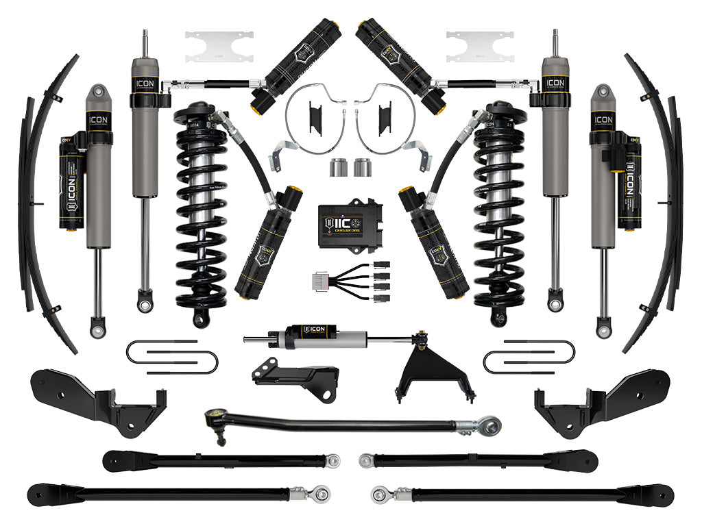 ICON Vehicle Dynamics 2023-2026 Ford F-250/F-350 Super Duty 4WD, 4-5.5" Lift, Stage 9 Coilover Conversion System w/ Expansion Packs