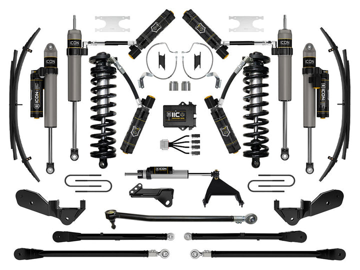 ICON Vehicle Dynamics 2023-2026 Ford F-250/F-350 Super Duty 4WD, 4-5.5" Lift, Stage 9 Coilover Conversion System w/ Expansion Packs