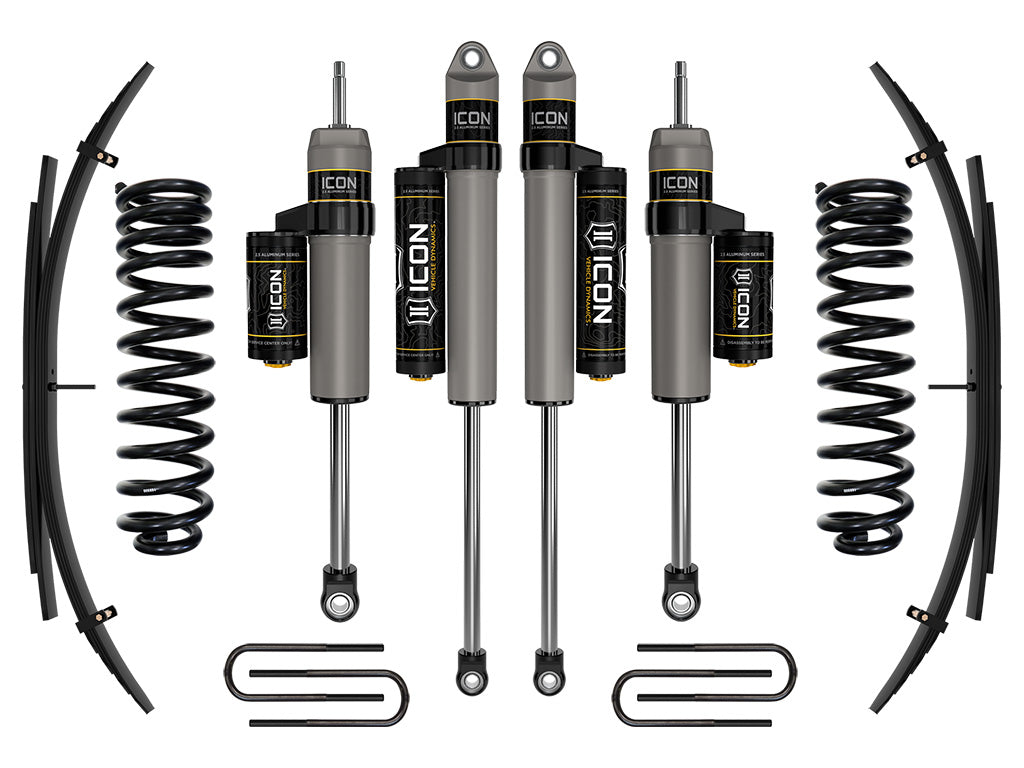 ICON Vehicle Dynamics 2017-2019 Ford F-250/F-350 4WD Diesel, 2.5" Lift, Stage 2 Suspension System w/ Expansion Packs