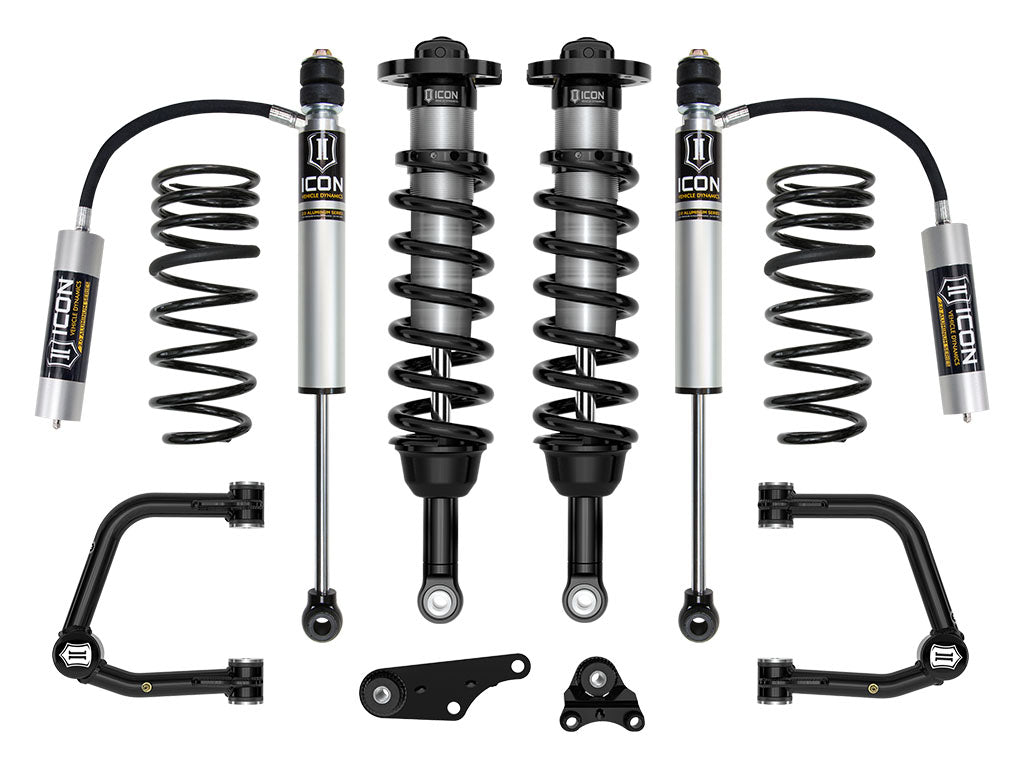 ICON Vehicle Dynamics 2024-2026 Toyota Tacoma 1.25-3" Lift, Stage 3 Suspension System, Tubular, Triple Rate Rear Springs