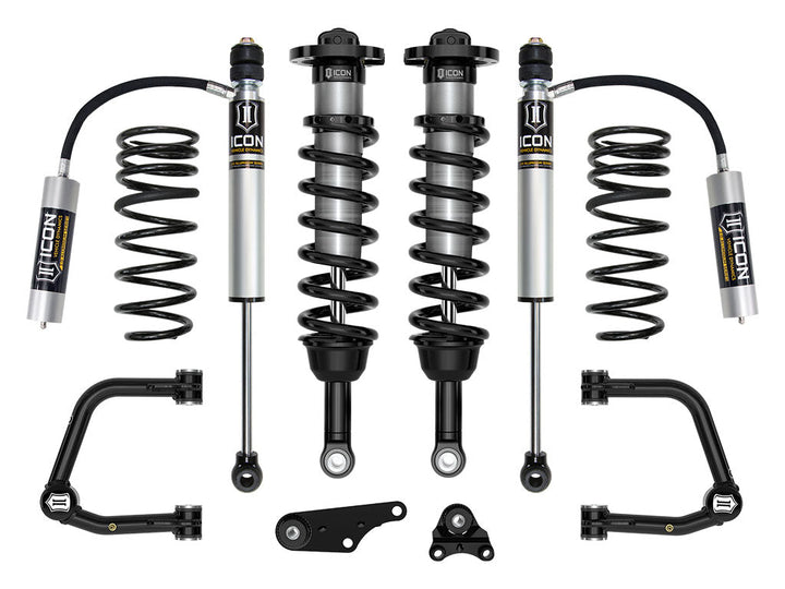 ICON Vehicle Dynamics 2024-2026 Toyota Tacoma 1.25-3" Lift, Stage 3 Suspension System, Tubular, Triple Rate Rear Springs