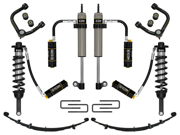 ICON Vehicle Dynamics 2005-2015 Toyota Tacoma 0-3.5" Lift, Stage 9 Suspension System, Tubular, CDCV