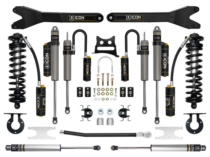 ICON Vehicle Dynamics 2005-2016 Ford F250/F350, 2.5-3" Lift, Stage 6 Coilover Conversion System