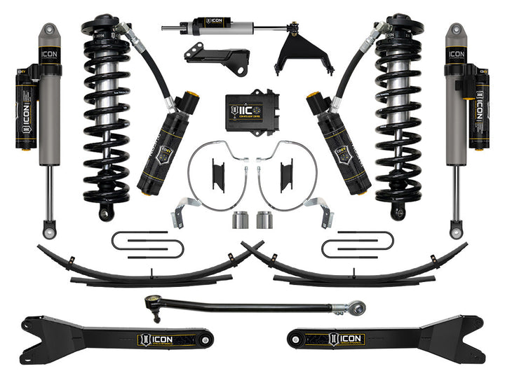 ICON Vehicle Dynamics 2023-2026 Ford F-250/F-350 Super Duty 4WD, 4-5.5" Lift, Stage 8 Coilover Conversion System w/ Radius Arms &amp; Expansion Packs