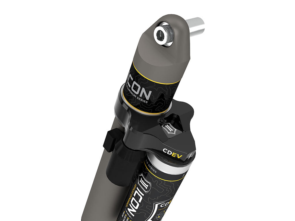 ICON Vehicle Dynamics 2020-2023 Jeep Gladiator, 1.5" Lift, Rear, V.S. 2.5 Aluminum Series Shock Absorbers, Piggyback Reservoir w/ CDEV, Pair