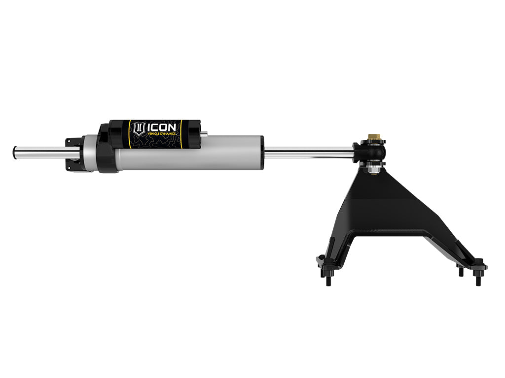 ICON Vehicle Dynamics 2005-2026 Ford F-450/F-550 Super Duty, 2.5 Piggyback Centerline Steering Stabilizer Kit