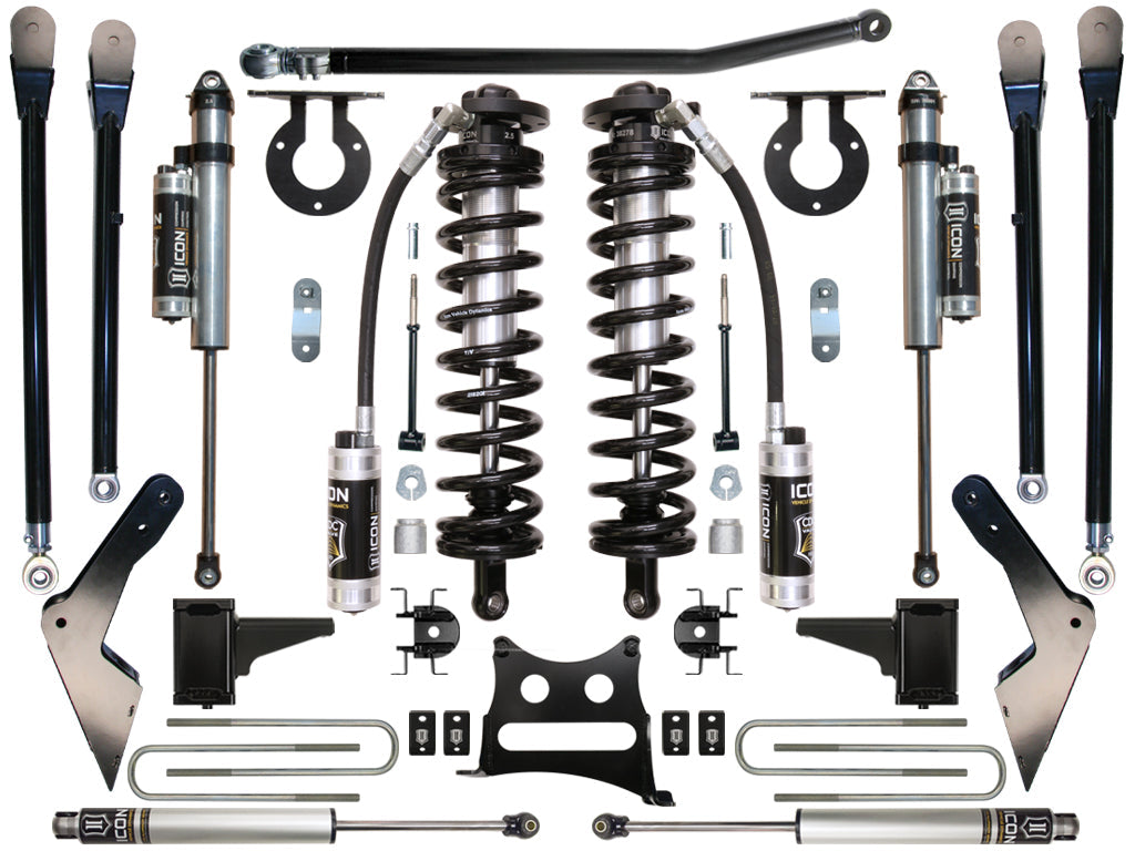 ICON Vehicle Dynamics 2005-2010 Ford F250/F350, 4-5.5" Lift, Stage 5 Coilover Conversion System