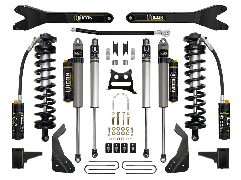 ICON Vehicle Dynamics 2008-10 Ford F250/F350 4-5.5" Lift Stage 5 Coilover Conversion w/Radius Arm