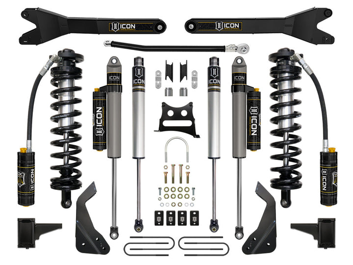 ICON Vehicle Dynamics 2008-10 Ford F250/F350 4-5.5" Lift Stage 5 Coilover Conversion w/Radius Arm