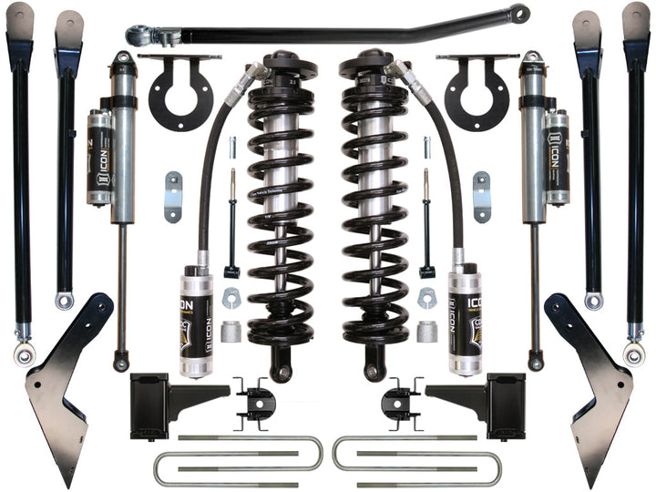 ICON Vehicle Dynamics 2005-2010 Ford F250/F350, 4-5.5" Lift, Stage 4 Coilover Conversion System