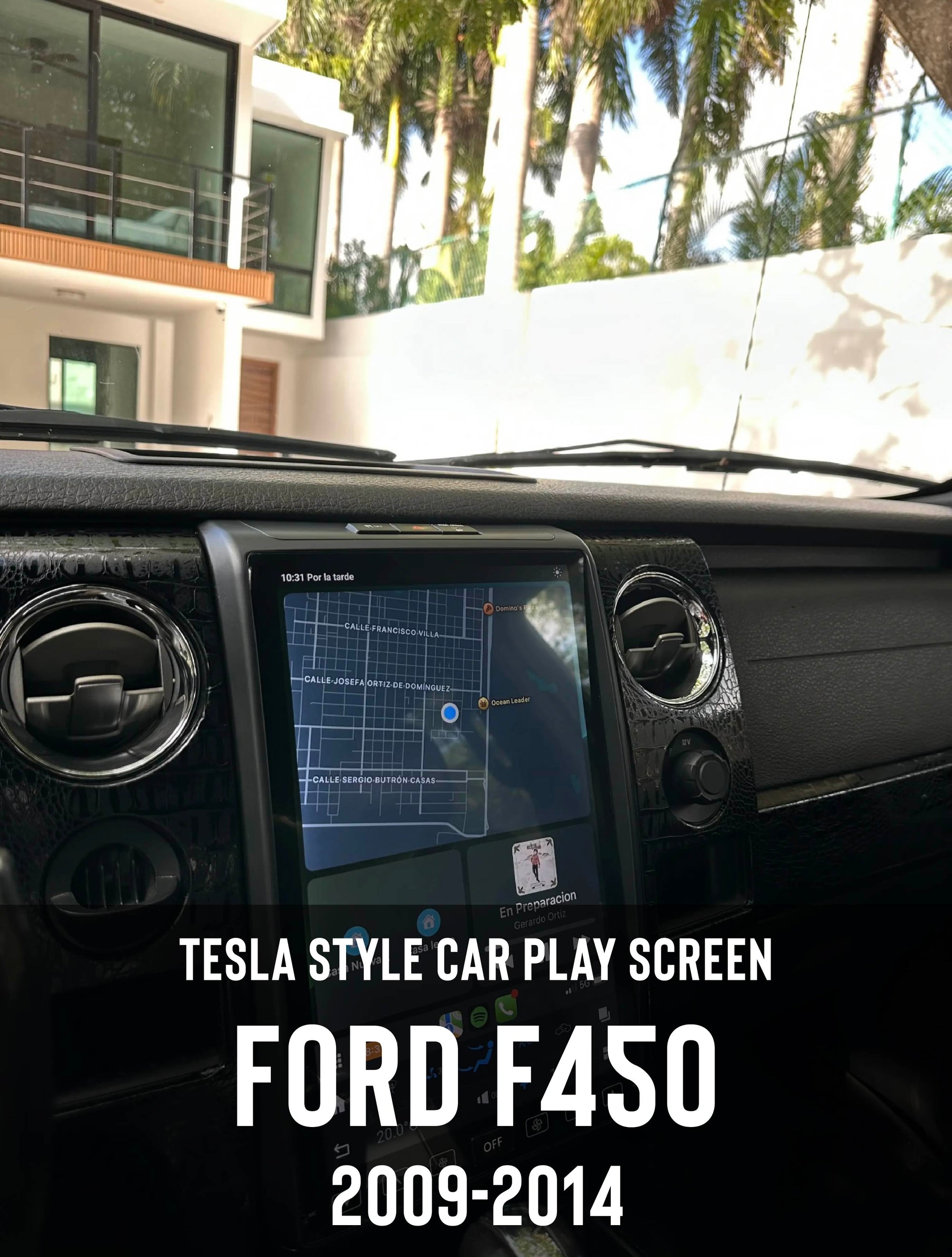 Ford F450 Tesla Screen 2009-2014