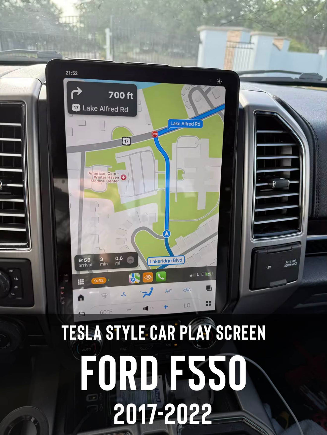 Ford F550 Tesla Style Screen 2017-2022