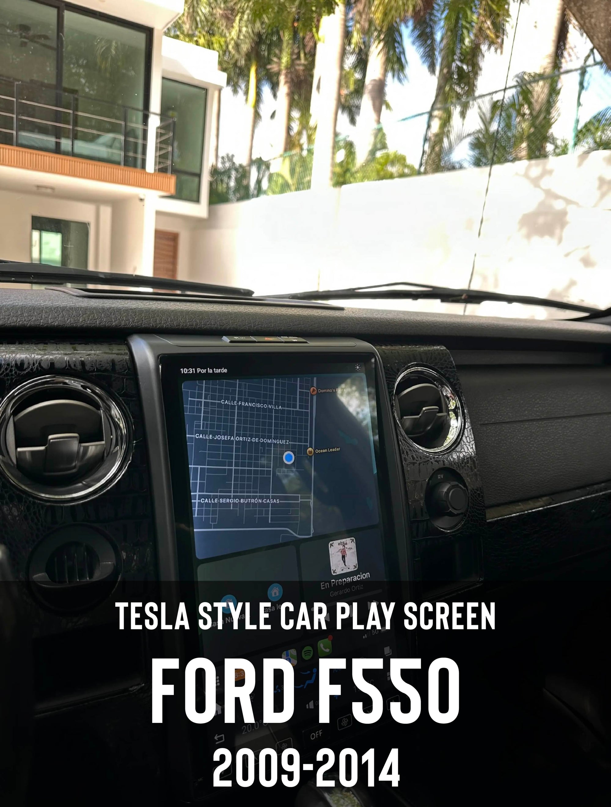 Ford F550 Tesla Screen 2009-2014