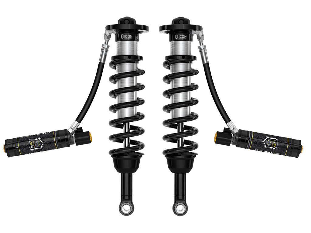 ICON Vehicle Dynamics 2024-2026 Toyota Land Cruiser 250 Series, 1.25-3" Lift, Front, V.S. 2.5 Series Coilover Kit, Remote Reservoir w/ CDEV, Pair