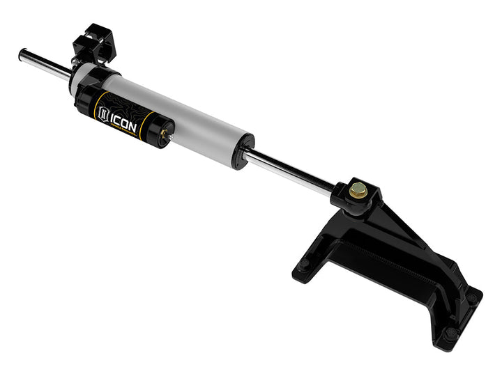 ICON Vehicle Dynamics 2023-2026 F-250/F-350 Ford Super Duty 4WD, 2.5 Centerline Steering Stabilizer Kit, Piggyback Reservoir